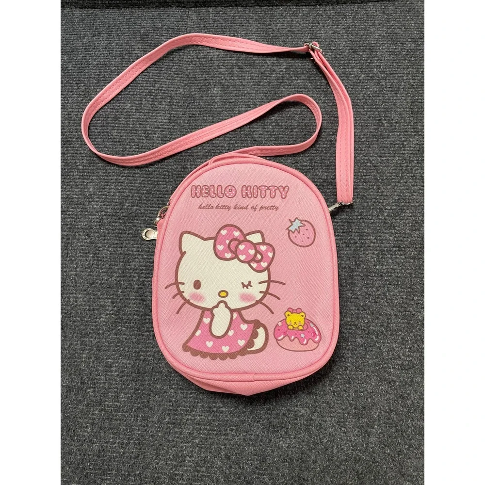 Sanrio Hello Kitty Pink Mini Backpack Crossbody Bag Convertible Faux Leather
